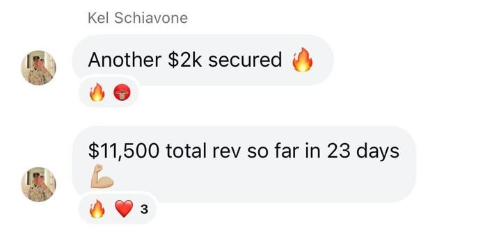 Kel Schiavone result screenshot
